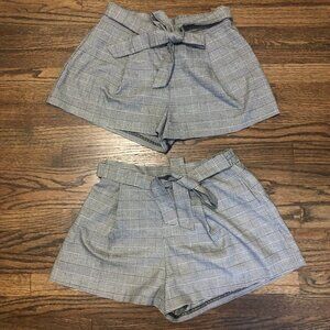 Forever 21 Elastic Patterned Paperbag Shorts